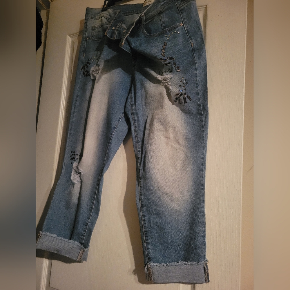Jessica Simpson embellished jeans 16W